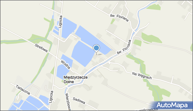 Międzyrzecze Dolne, Międzyrzecze Dolne, mapa Międzyrzecze Dolne