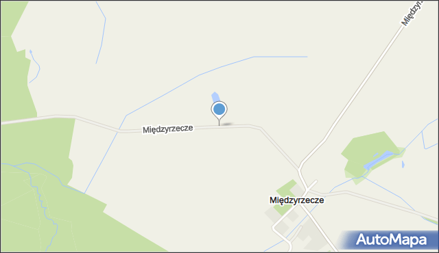 Międzyrzecze gmina Sławoborze, Międzyrzecze, mapa Międzyrzecze gmina Sławoborze