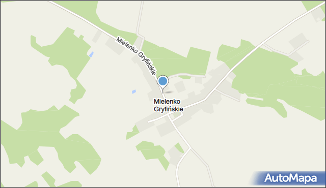 Mielenko Gryfińskie, Mielenko Gryfińskie, mapa Mielenko Gryfińskie