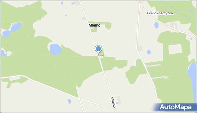 Mielno gmina Chodecz, Mielno, mapa Mielno gmina Chodecz