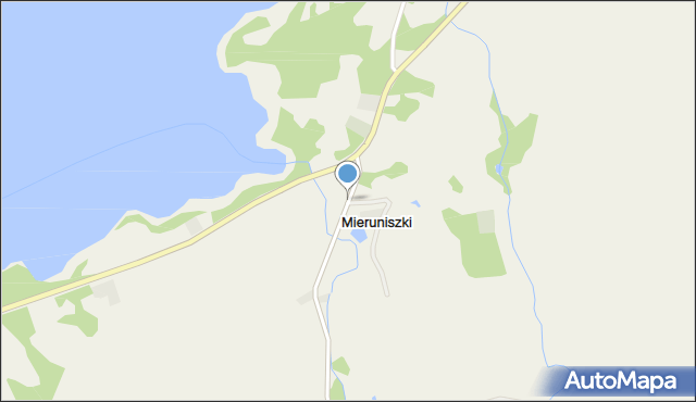 Mieruniszki, Mieruniszki, mapa Mieruniszki