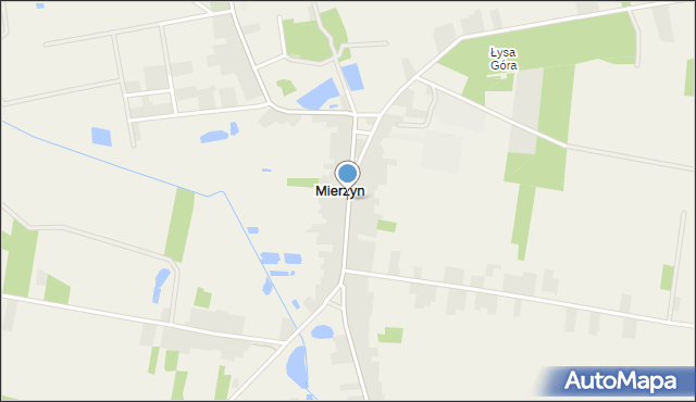 Mierzyn gmina Rozprza, Mierzyn, mapa Mierzyn gmina Rozprza