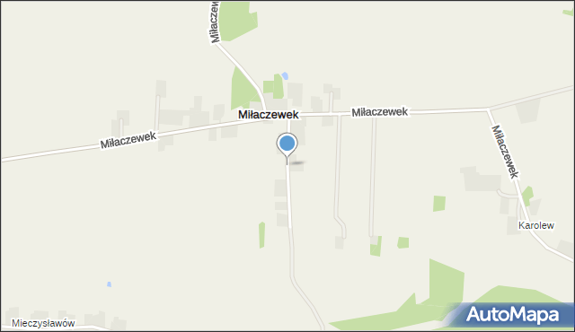 Miłaczewek, Miłaczewek, mapa Miłaczewek