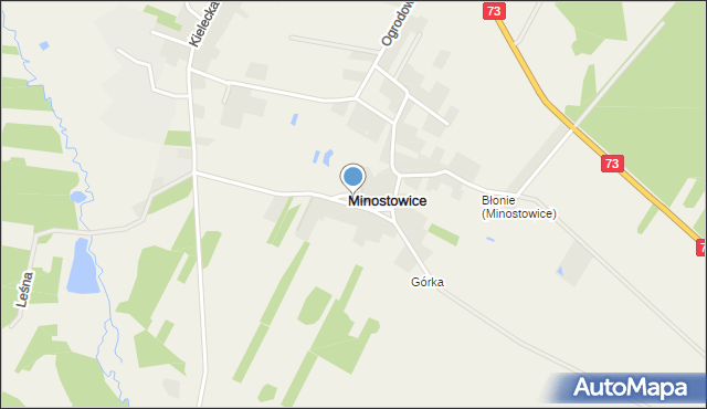 Minostowice, Minostowice, mapa Minostowice