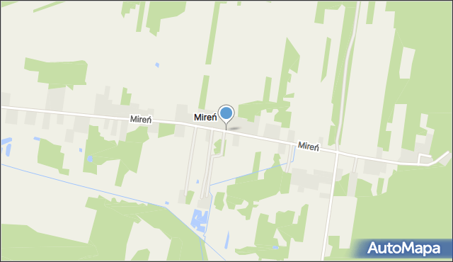 Mireń, Mireń, mapa Mireń