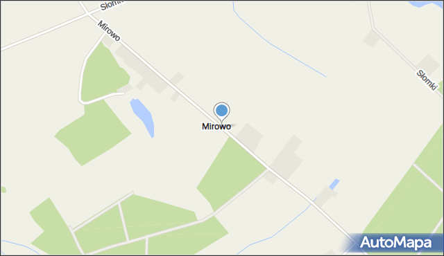 Mirowo gmina Chodzież, Mirowo, mapa Mirowo gmina Chodzież