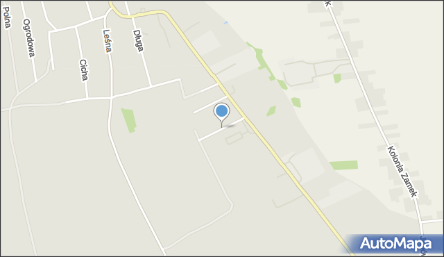 Modliborzyce powiat janowski, Mickiewicza Adama, mapa Modliborzyce powiat janowski