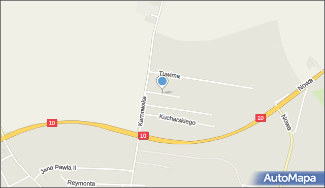 Nakło nad Notecią, Miłosza Czesława, mapa Nakło nad Notecią