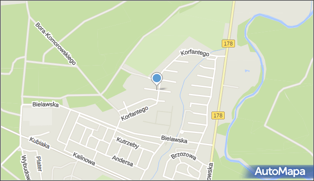 Oborniki, Mikołajczyka Stanisława, mapa Oborniki
