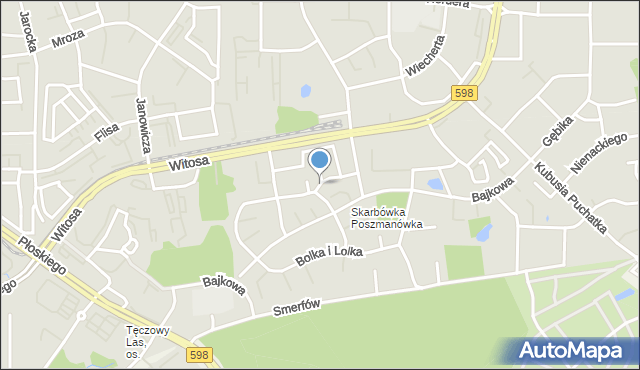 Olsztyn, Misia Uszatka, mapa Olsztyna