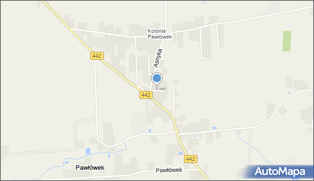 Pawłówek gmina Blizanów, Miłosza Czesława, mapa Pawłówek gmina Blizanów