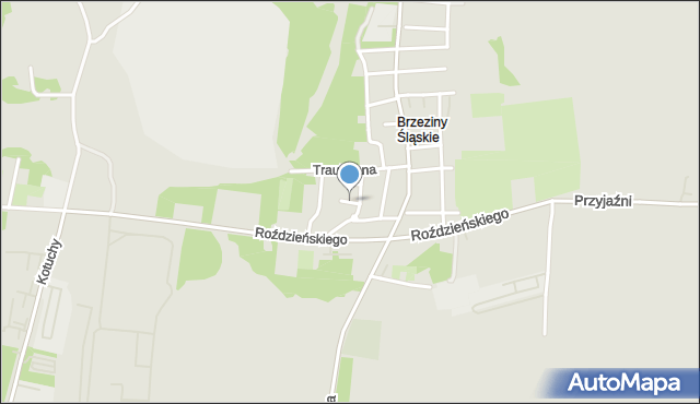 Piekary Śląskie, Miła, mapa Piekary Śląskie