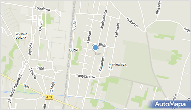 Piotrków Trybunalski, Mickiewicza Adama, mapa Piotrków Trybunalski