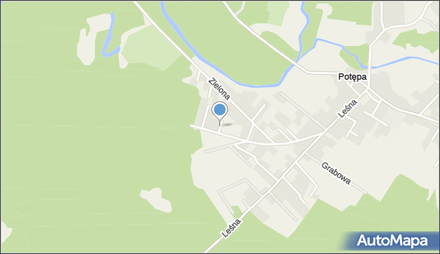 Potępa, Miodowa, mapa Potępa
