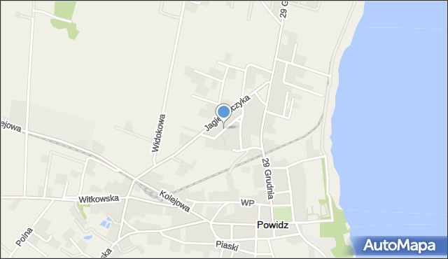 Powidz powiat słupecki, Mielżyńskiego Macieja, mapa Powidz powiat słupecki