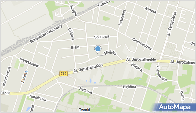 Pruszków, Miejska, mapa Pruszków