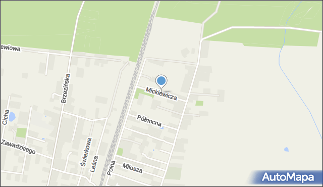 Rokiciny-Kolonia, Mickiewicza Adama, mapa Rokiciny-Kolonia