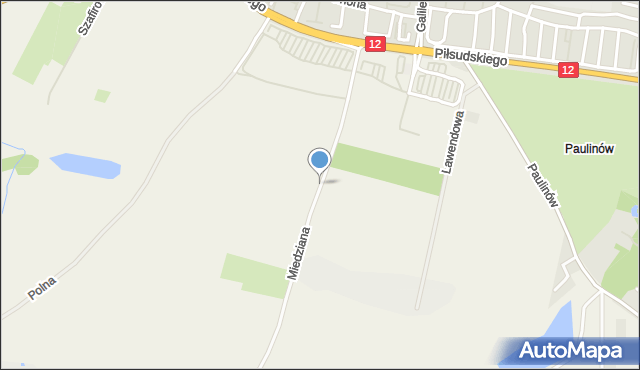 Ruszowice gmina Głogów, Miedziana, mapa Ruszowice gmina Głogów