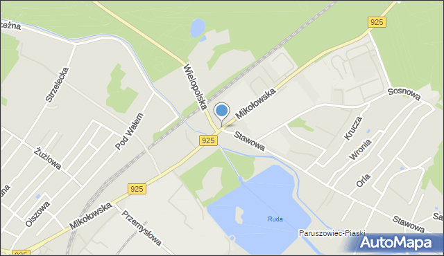 Rybnik, Mikołowska, mapa Rybnika