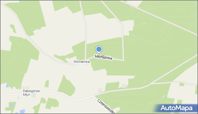 Sipiory, Michalinka, mapa Sipiory