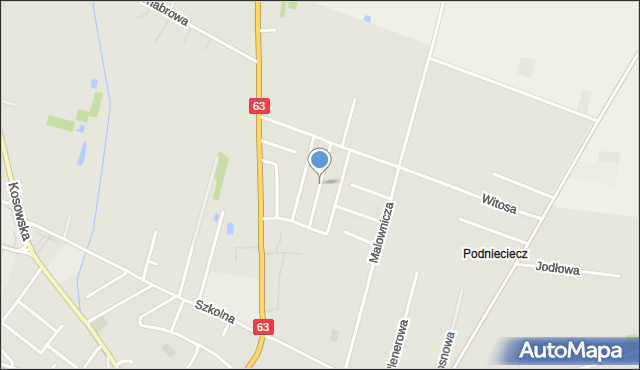 Sokołów Podlaski, Miłosza Czesława, mapa Sokołów Podlaski