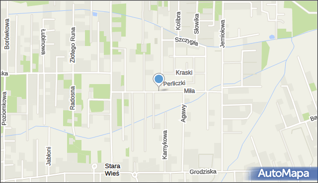 Stara Wieś gmina Nadarzyn, Miła, mapa Stara Wieś gmina Nadarzyn