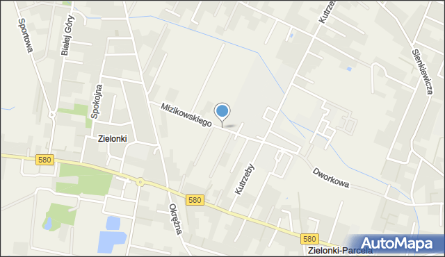 Stare Babice, Mizikowskiego Władysława, mjr., mapa Stare Babice