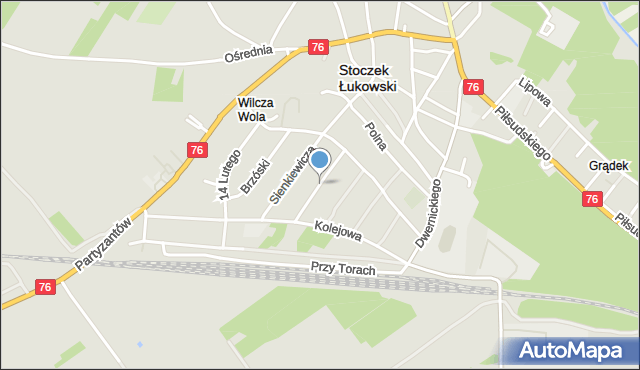 Stoczek Łukowski, Mickiewicza Adama, mapa Stoczek Łukowski