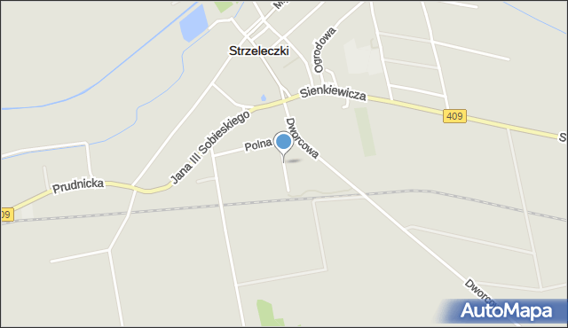 Strzeleczki, Mickiewicza Adama, mapa Strzeleczki