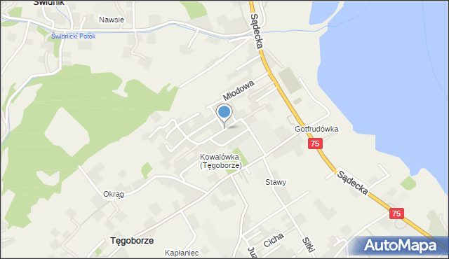 Tęgoborze, Millenium, mapa Tęgoborze