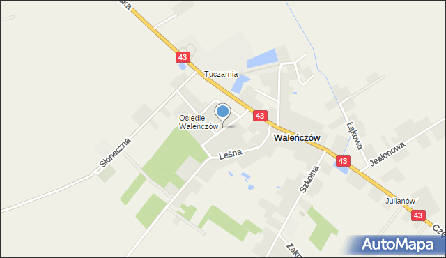 Waleńczów, Mickiewicza Adama, mapa Waleńczów