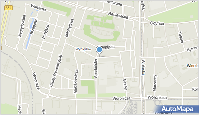 Warszawa, Miączyńska, mapa Warszawy