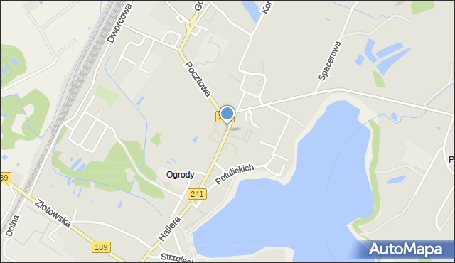 Więcbork, Mickiewicza Adama, mapa Więcbork