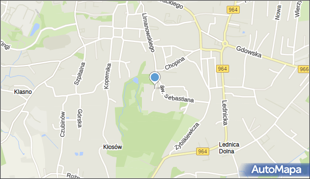 Wieliczka, Miodowa, mapa Wieliczka