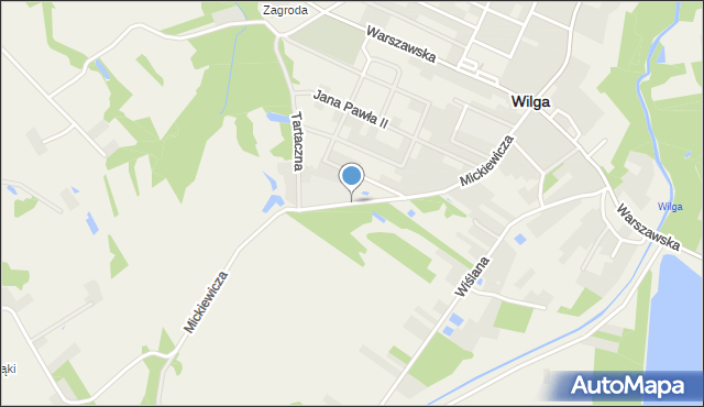 Wilga, Mickiewicza Adama, mapa Wilga