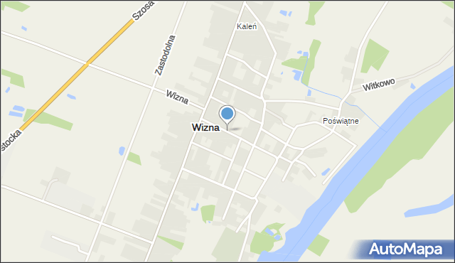 Wizna, Mickiewicza Adama, mapa Wizna