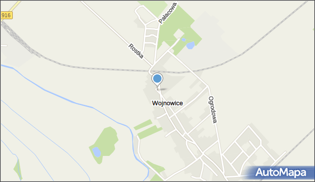 Wojnowice gmina Krzanowice, Mickiewicza Adama, mapa Wojnowice gmina Krzanowice