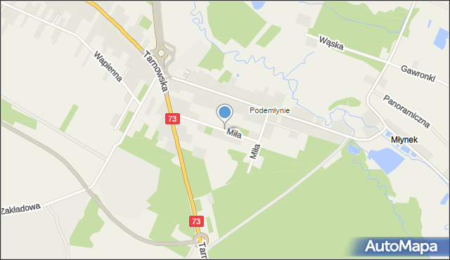 Wola Morawicka, Miła, mapa Wola Morawicka