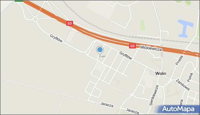 Wolin, Mieszka I, mapa Wolin