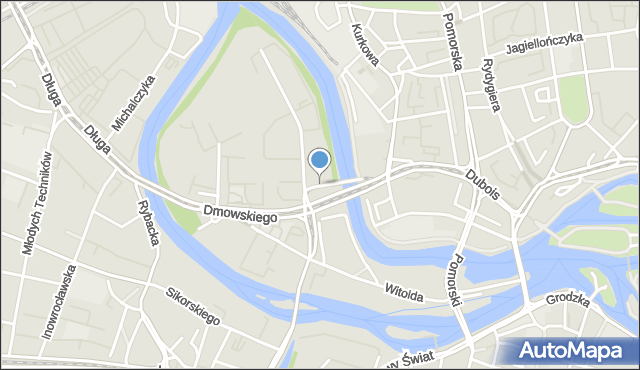 Wrocław, Mieszczańska, mapa Wrocławia