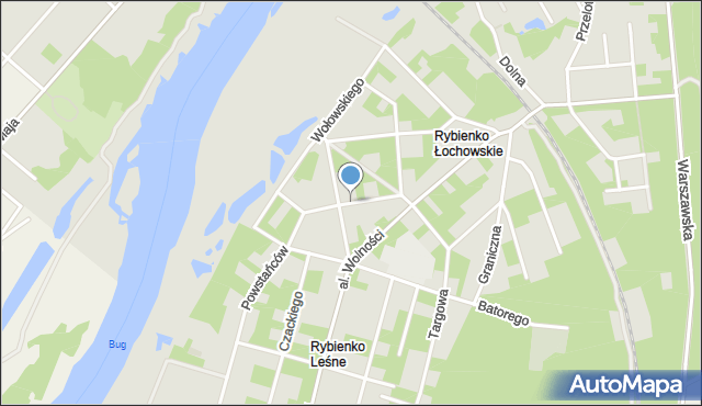 Wyszków, Mickiewicza Adama, mapa Wyszków