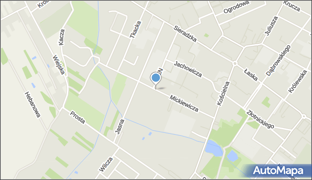 Zduńska Wola, Mickiewicza Adama, mapa Zduńska Wola