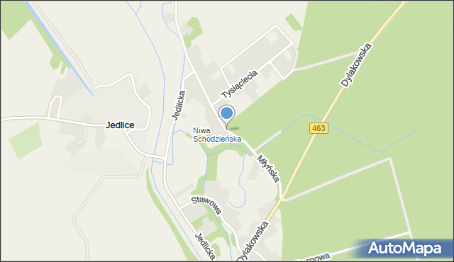 Antoniów gmina Ozimek, Młyńska, mapa Antoniów gmina Ozimek