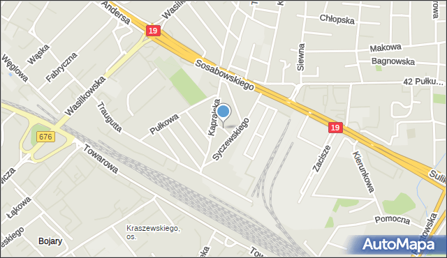 Białystok, Młoda, mapa Białegostoku