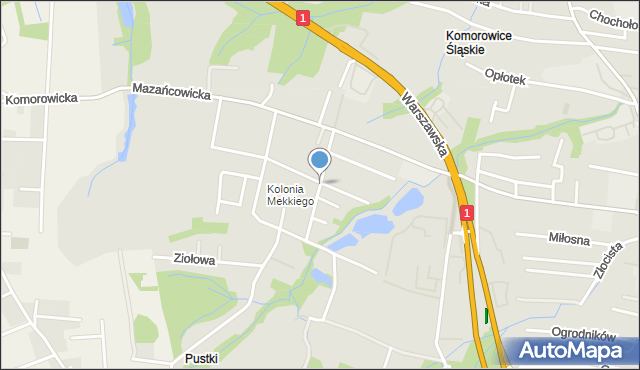 Bielsko-Biała, Młodej Polski, mapa Bielsko-Białej