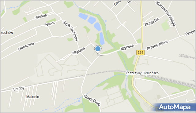 Czerwionka-Leszczyny, Młyńska, mapa Czerwionka-Leszczyny