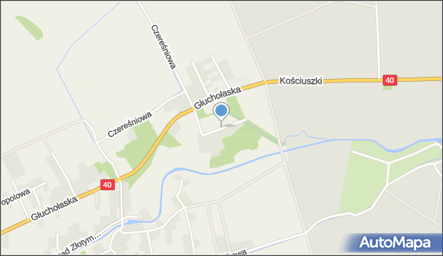 Łąka Prudnicka, Młyńska, mapa Łąka Prudnicka