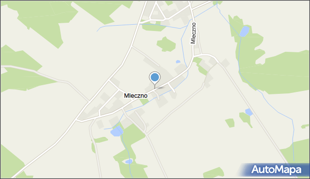 Mleczno, Mleczno, mapa Mleczno