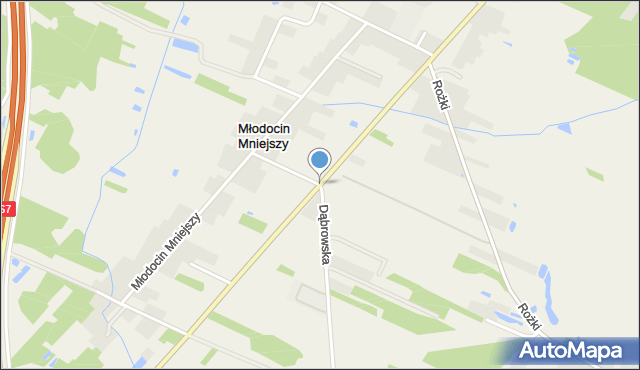 Młodocin Mniejszy, Młodocin Mniejszy, mapa Młodocin Mniejszy