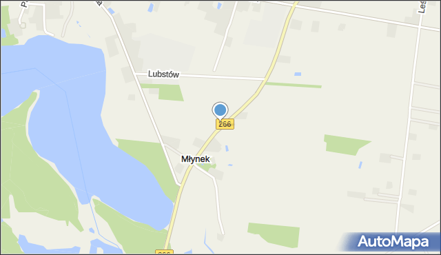 Młynek gmina Sompolno, Młynek, mapa Młynek gmina Sompolno